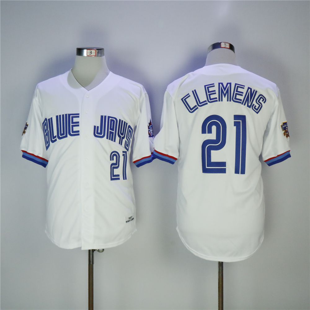 Men Toronto Blue Jays #21 Clemens White MLB Jerseys